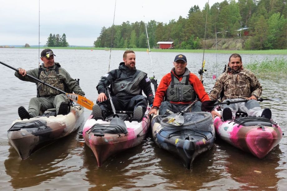 рыбалка на каяке в Финляндии
