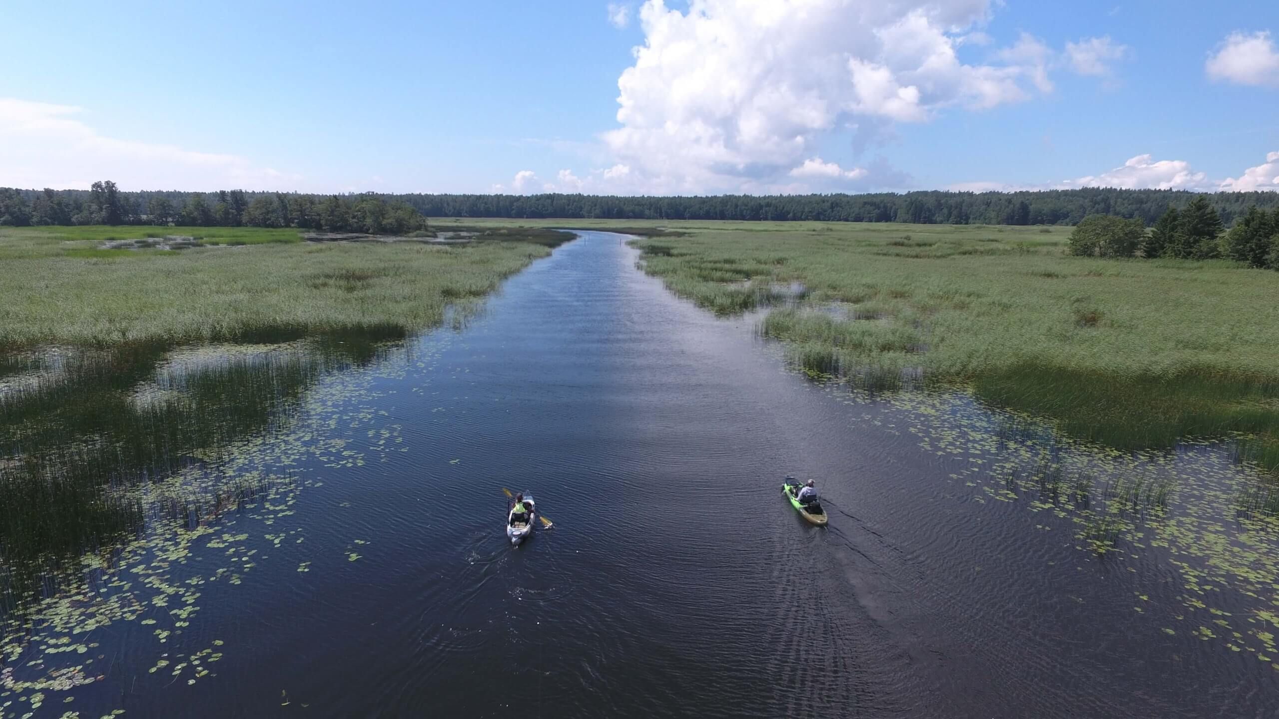 Рыбалка на каяках в Финляндии
